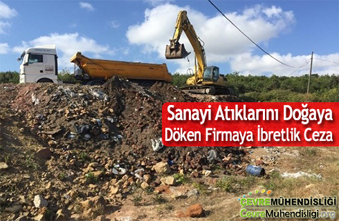 sanayi atiklarini dogaya doken firmaya ceza