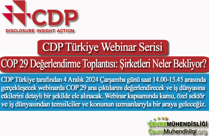 CDP Türkiye Webinar Serisi: COP 29 Değerlendirme Toplantısı