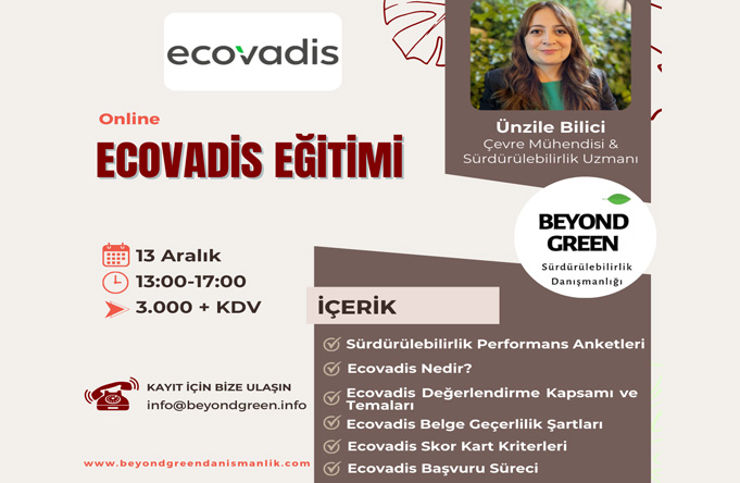 Ecovadis Eğitimi (13 Aralık 2024)