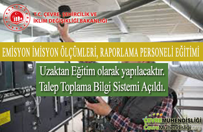 Emisyon İmisyon Ölçümleri, Raporlama Personeli Eğitimi (Uzaktan Eğitim)