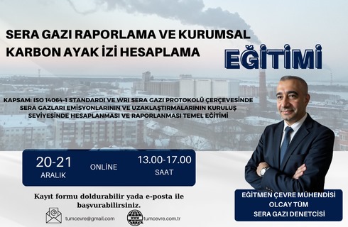 Sera Gazı İzleme ve Raporlama Eğitimi (20-21 Aralık 2024)