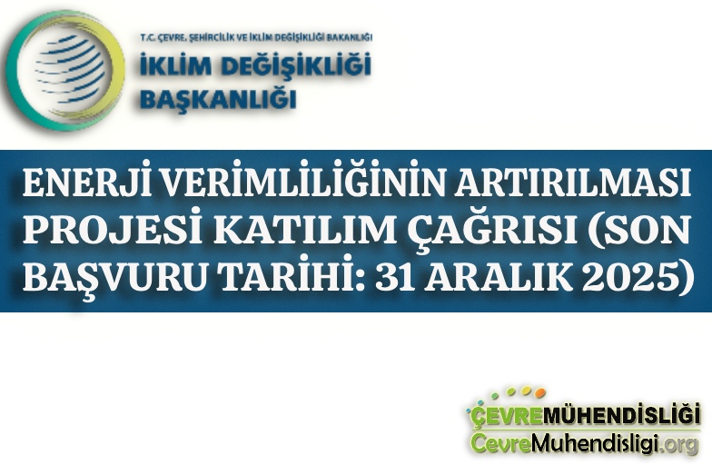 ENERJİ VERİMLİLİĞİNİN ARTIRILMASI PROJESİ KATILIM ÇAĞRISI (SON BAŞVURU TARİHİ: 31 ARALIK 2025)