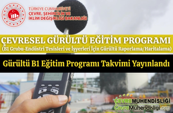 Gürültü B1 Eğitim Programı Takvimi Yayınlandı