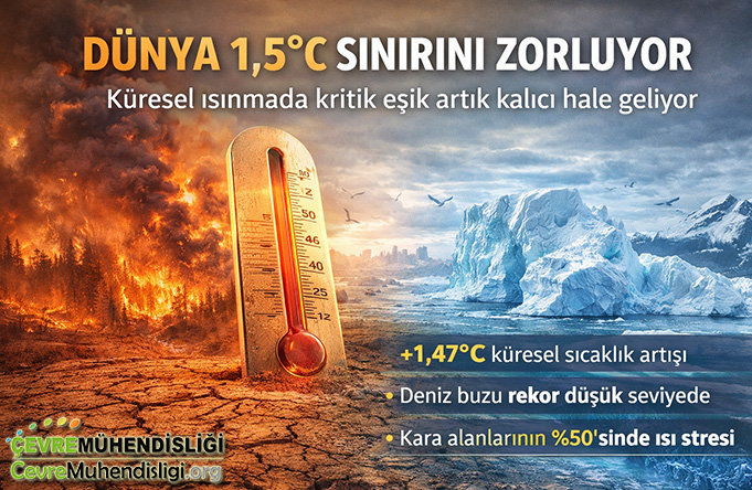 Dünya 1,5°C Sınırını Zorluyor: Küresel Isınmada Kritik Eşik Artık Kalıcı Hale Geliyor