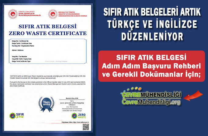 SIFIR ATIK BELGELERİ ARTIK TÜRKÇE VE İNGİLİZCE DÜZENLENİYOR